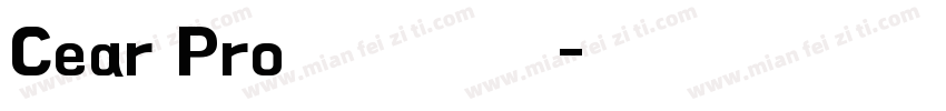 Cear Pro 普通西方字体转换
